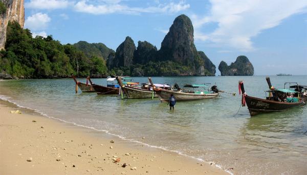 Výhled na pláž Railay