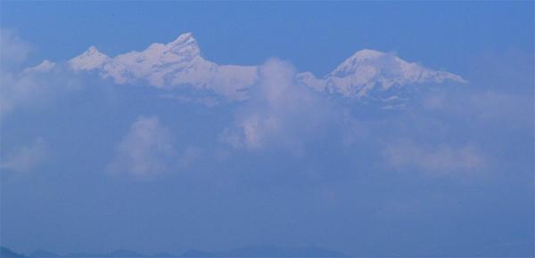 Výhled na masiv Manaslu