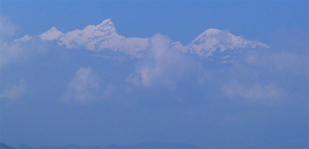 Výhled na masiv Manaslu