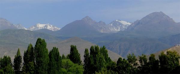 Výhled na Tian Shan