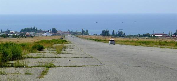 Pohled k jezeru Issyk-kul