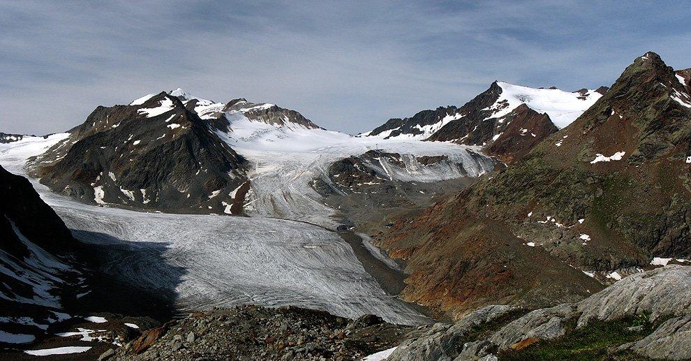 Výhled od chaty Braunschwaiger Hütte